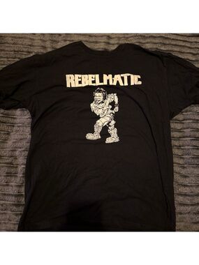 Men's Rebelmatic Short Sleeve Tee XL Black White NYHC